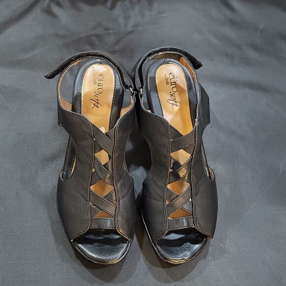 EUROSOFT VACARA LEATHER CRISS CROSS  WITH A CAGED LOOK STRAP R3 - Picture 2 of 14